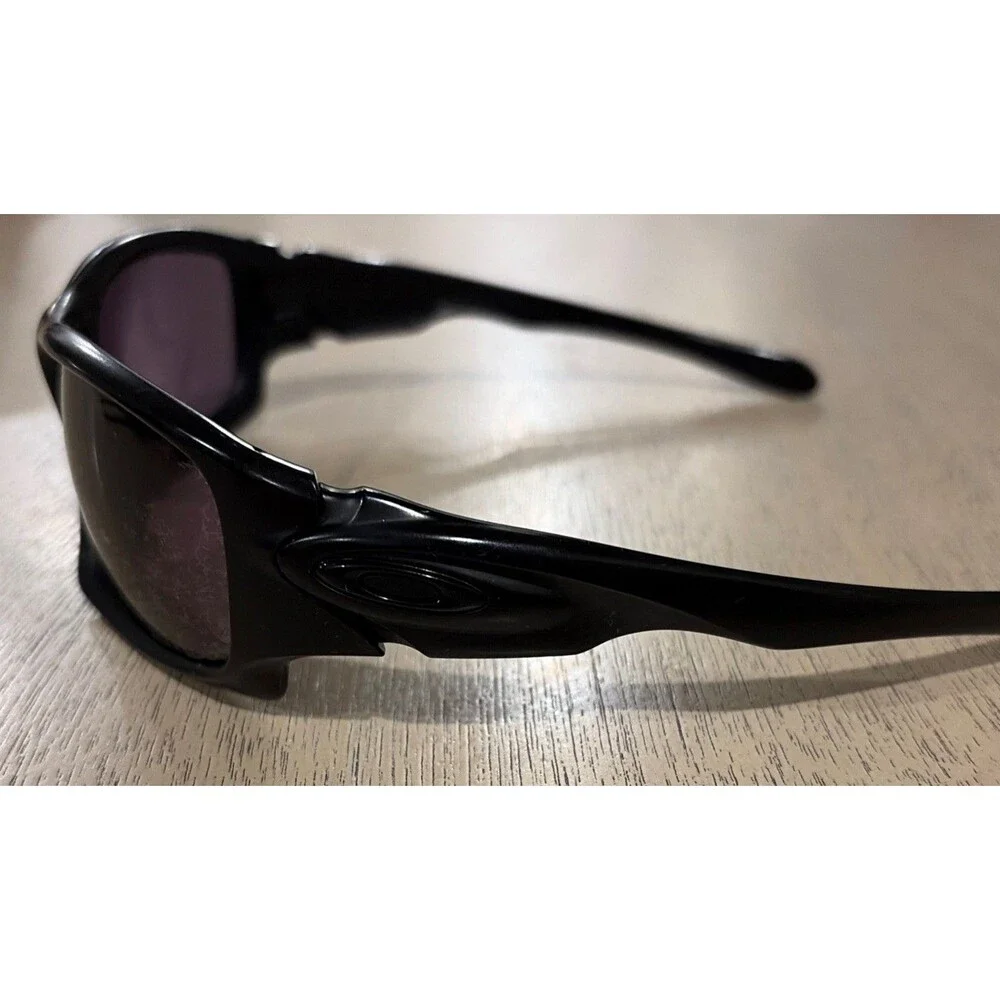 Vtg Oakley Ten X Polarized Sunglassses OO9128-01 61 16 Baseball Cycling Racing